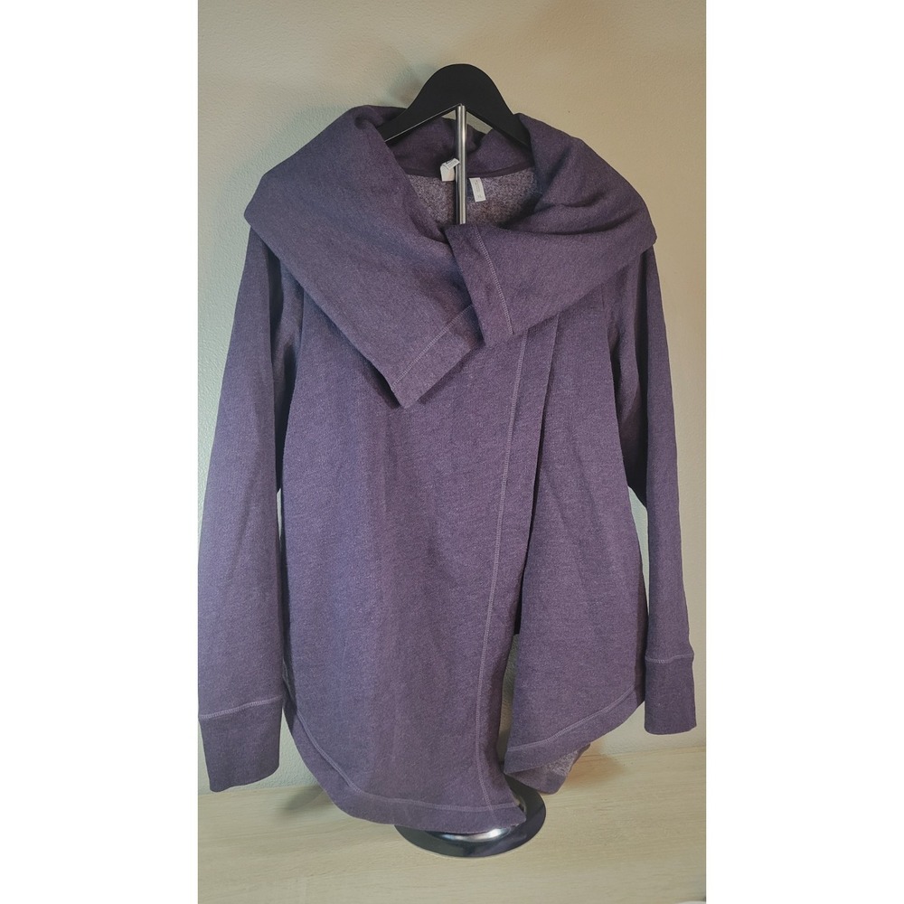 Z by Zella Purple Cowl Neck Wrap Cardigan Sweater Size‎ XL
